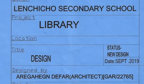 Build a Library at Lenchicho Primary and Secondary School