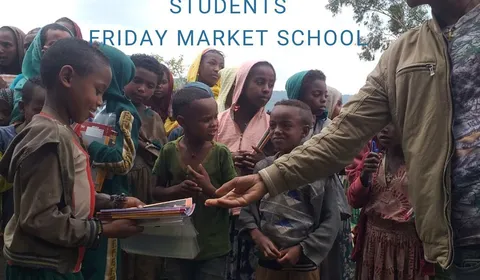 School Supplies for 400+ Students at Friday Market School