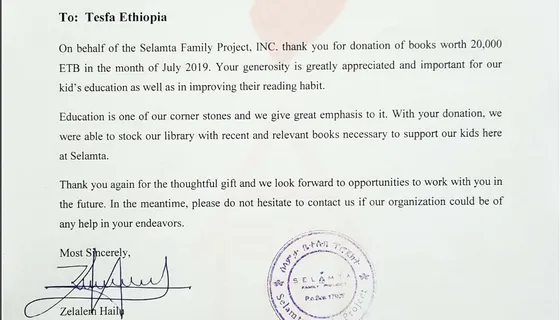 Filling Selamta Family Project's Library with New Books!